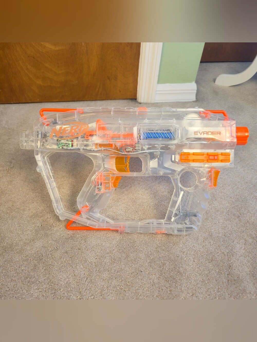 NERF Modulus Ghost Ops Evader and Shadow Light-Up Toy Blaster Excellent